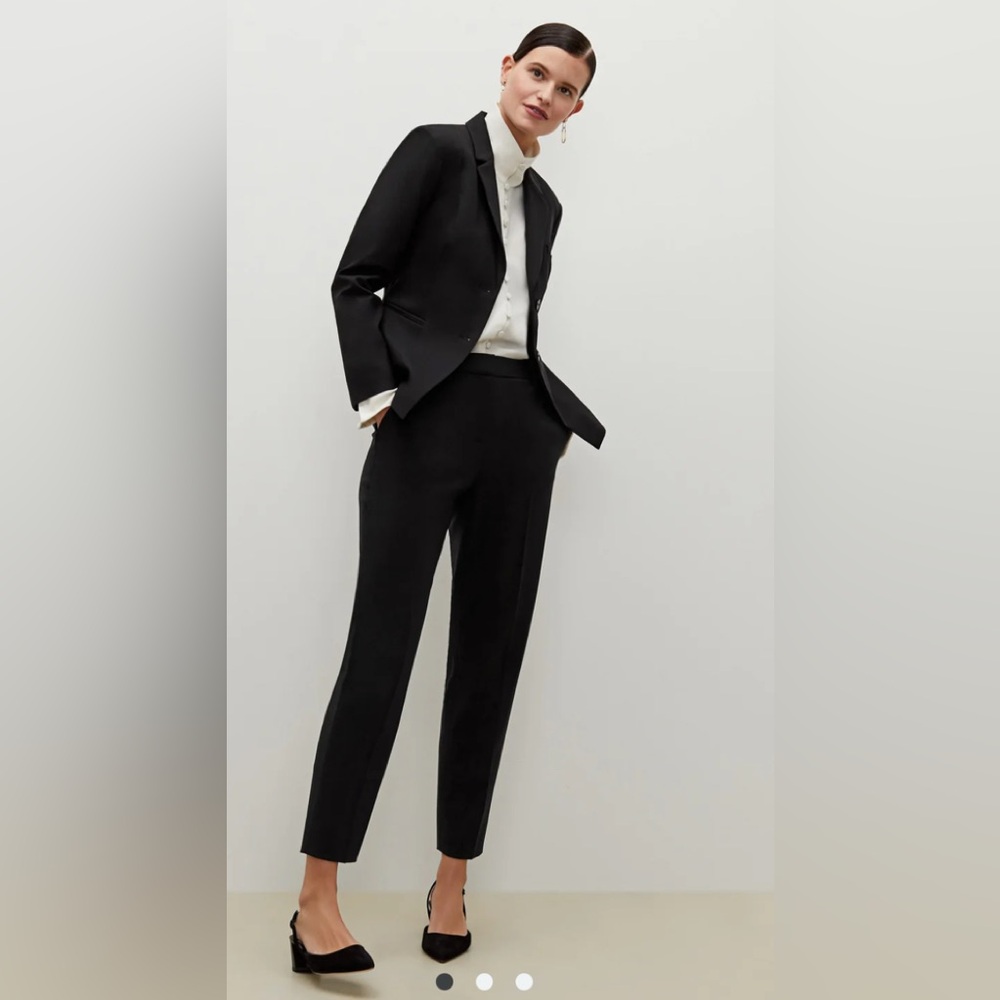 MM.LaFleur Black Tailored Ankle Pantsuit